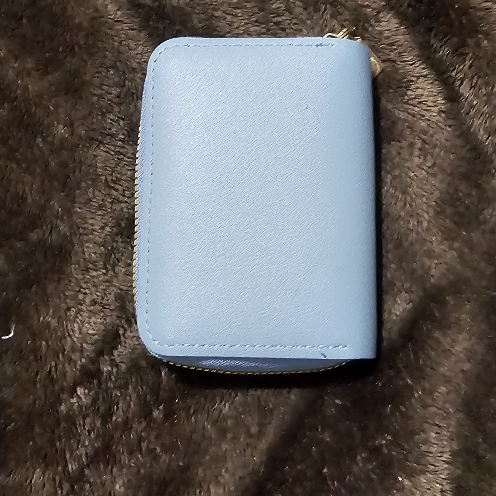 Light Blue Zip Wallet